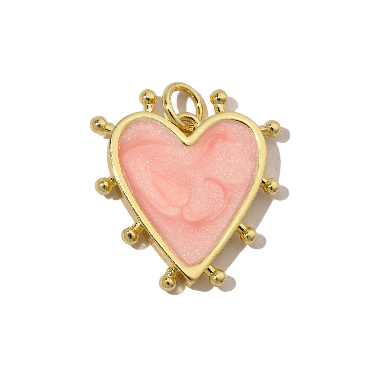 6pcs/pack Copper Enamel Love Heart Dice DIY Earring Charms Women Wine Glass Banana Necklace Pendants Fruit Jewelry Wholesale