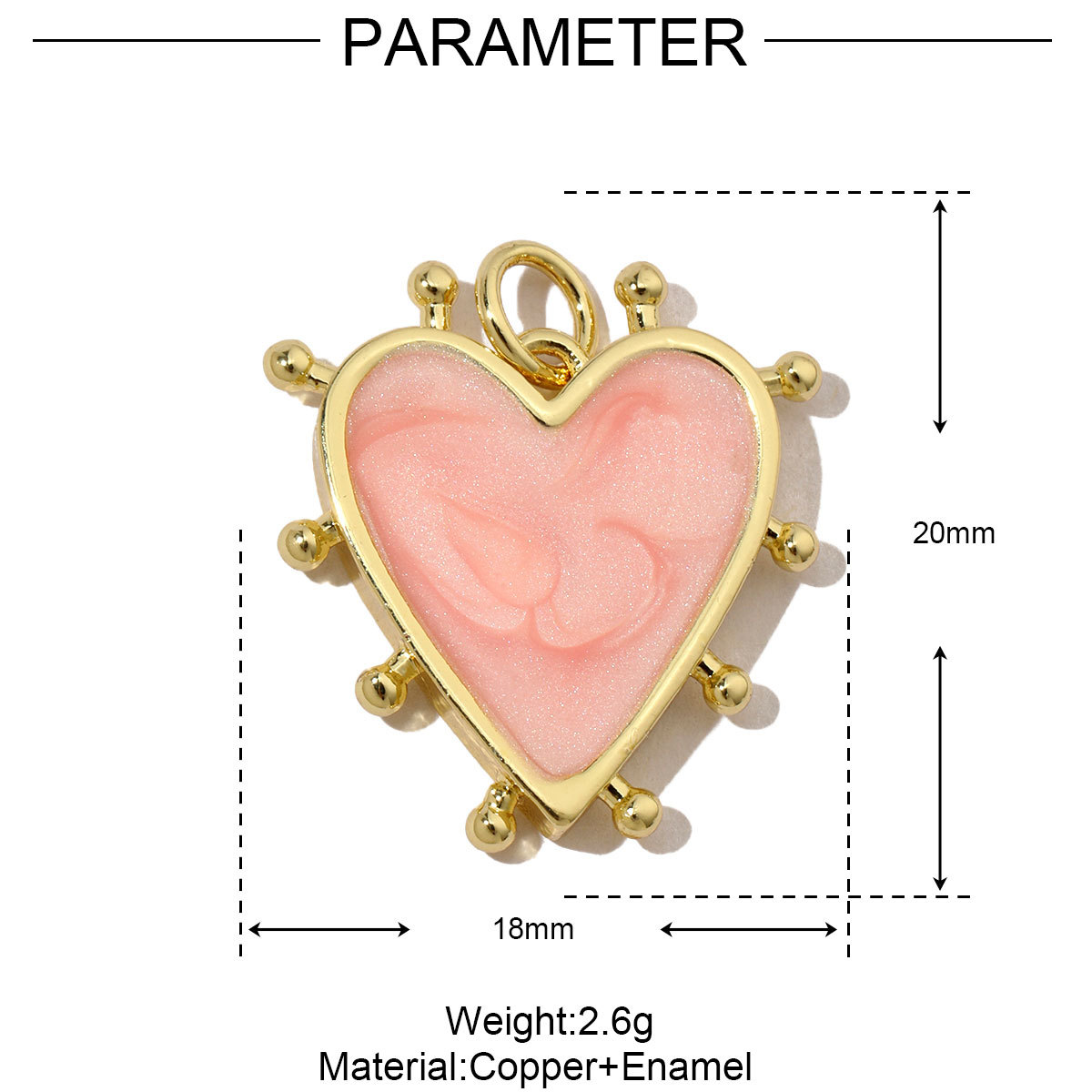 6pcs/pack Copper Enamel Love Heart Dice DIY Earring Charms Women Wine Glass Banana Necklace Pendants Fruit Jewelry Wholesale