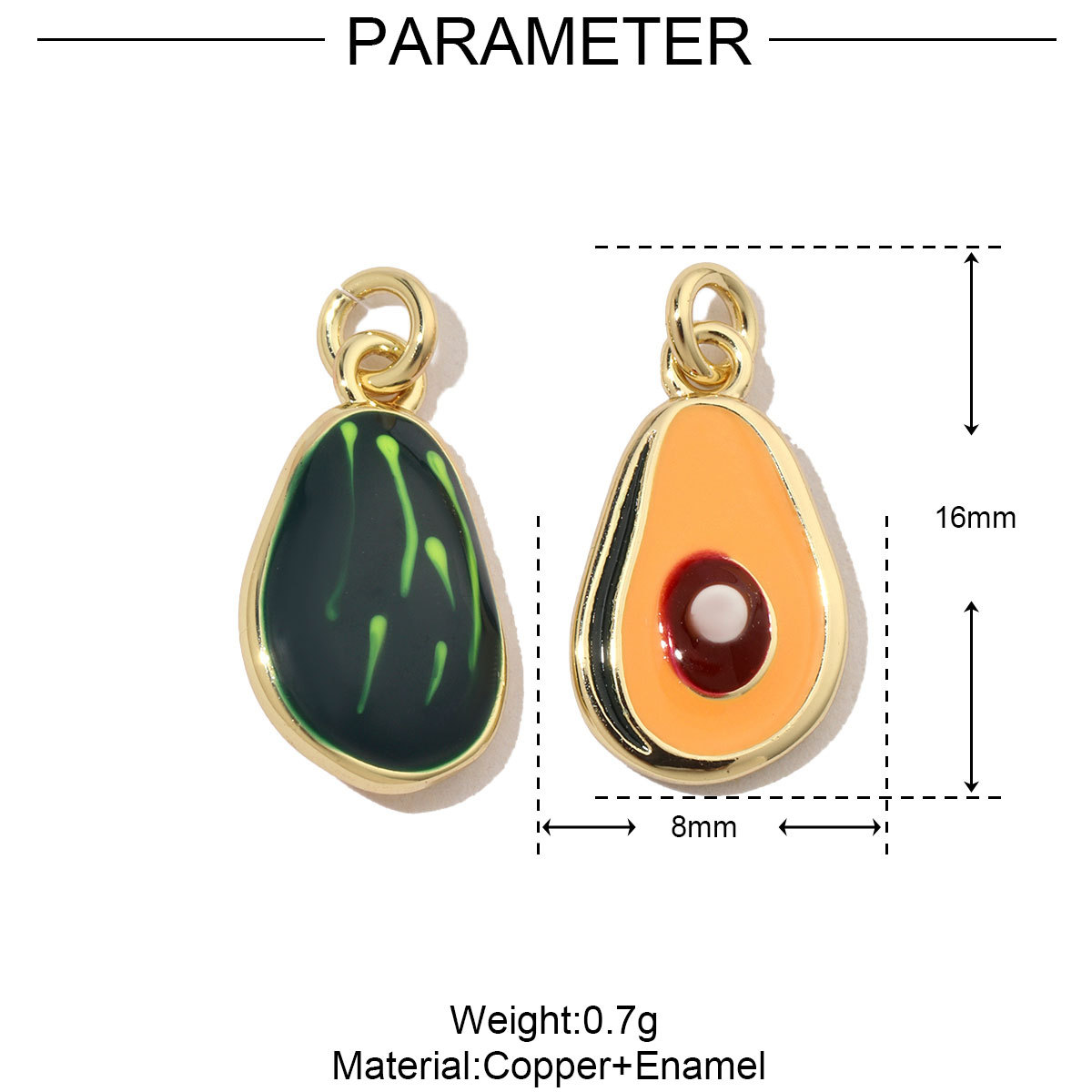 6pcs/pack Copper Enamel Love Heart Dice DIY Earring Charms Women Wine Glass Banana Necklace Pendants Fruit Jewelry Wholesale