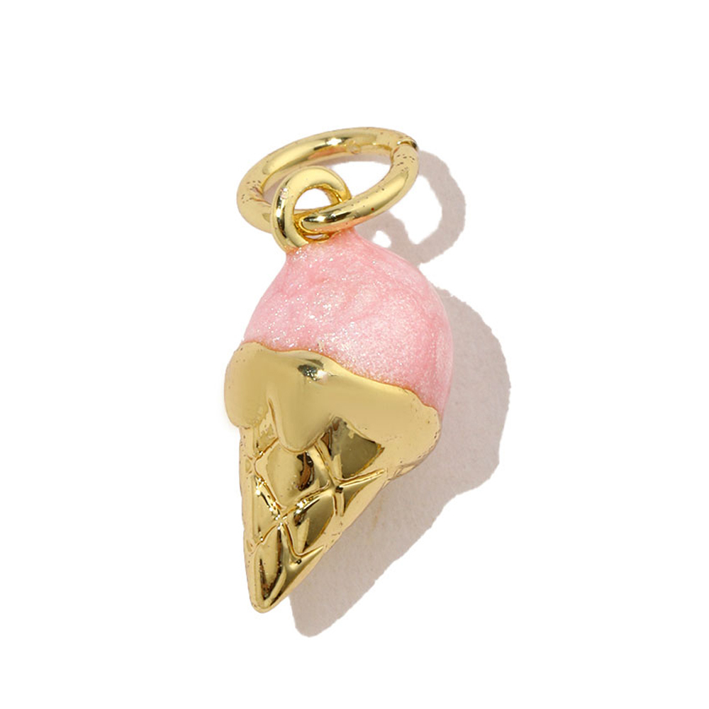 6pcs/pack Copper Enamel Love Heart Dice DIY Earring Charms Women Wine Glass Banana Necklace Pendants Fruit Jewelry Wholesale