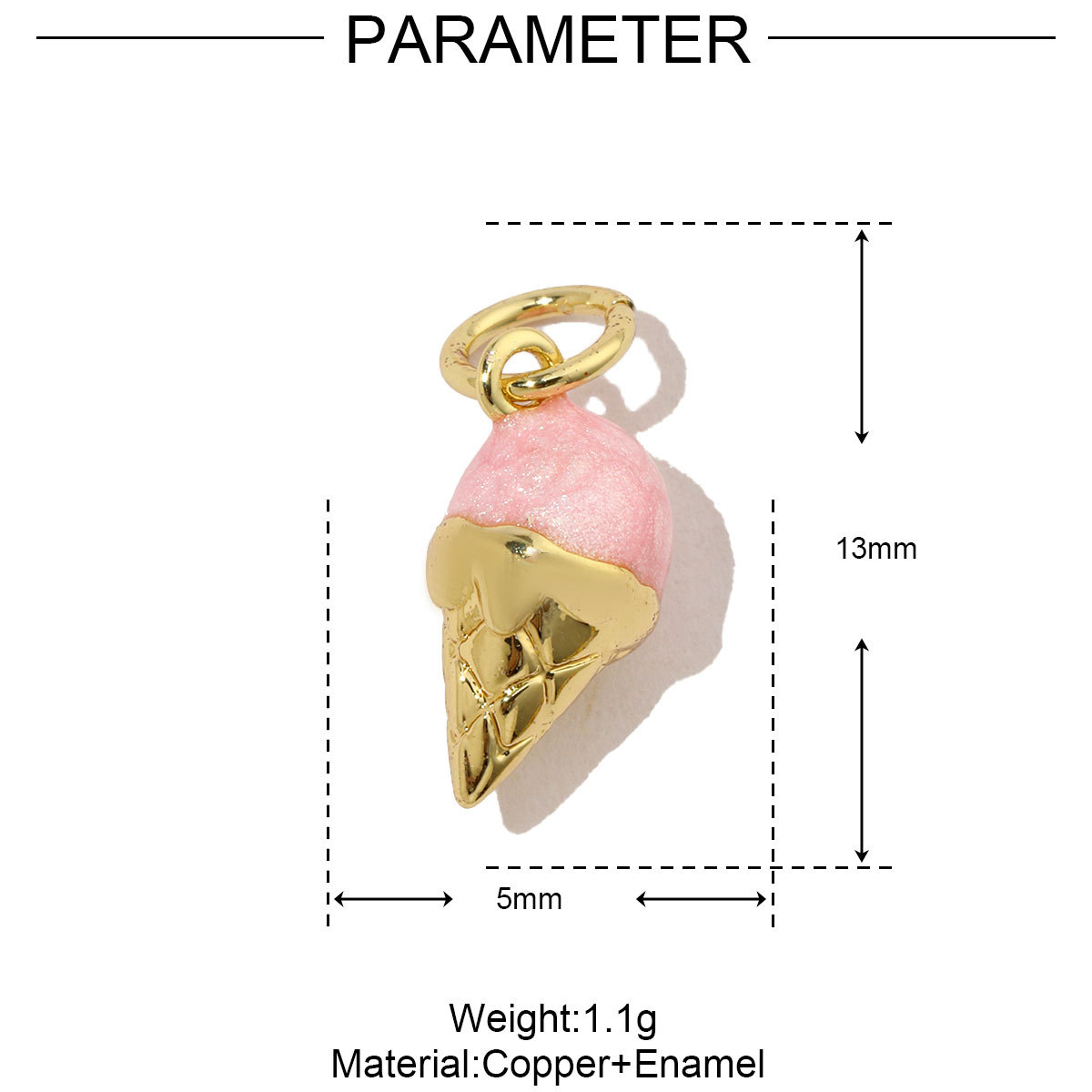 6pcs/pack Copper Enamel Love Heart Dice DIY Earring Charms Women Wine Glass Banana Necklace Pendants Fruit Jewelry Wholesale