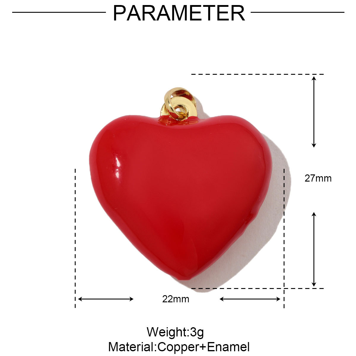 6pcs/pack Copper Enamel Love Heart Dice DIY Earring Charms Women Wine Glass Banana Necklace Pendants Fruit Jewelry Wholesale