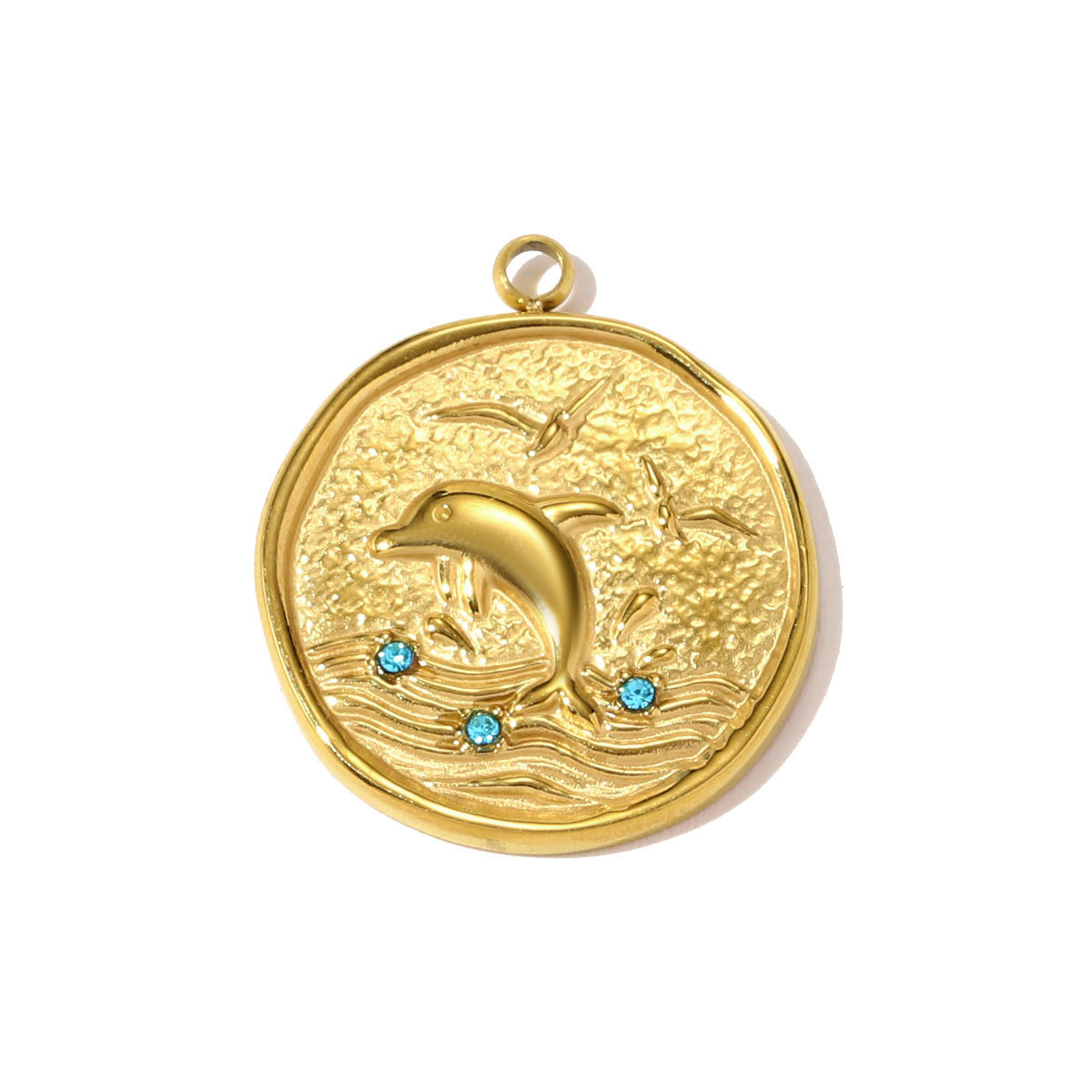 6pcs/pack Stainless Steel Cat Dolphin Necklace Pendant Lobster Pineapple DIY Charm Women Angel Love Heart Jewelry Wholesale