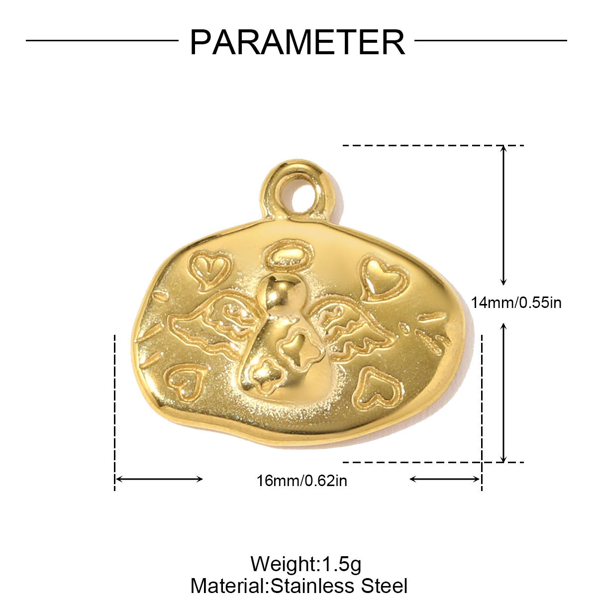 6pcs/pack Stainless Steel Cat Dolphin Necklace Pendant Lobster Pineapple DIY Charm Women Angel Love Heart Jewelry Wholesale