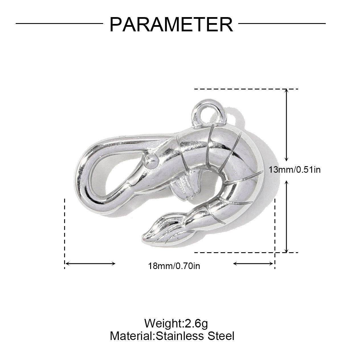 6pcs/pack Stainless Steel Cat Dolphin Necklace Pendant Lobster Pineapple DIY Charm Women Angel Love Heart Jewelry Wholesale