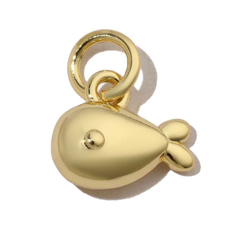 6pcs/pack Copper Zircon Turtle DIY Charms Women Whale Mermaid Tail Starfish Necklace Pendant Ocean Theme Jewelry Bracelet Making