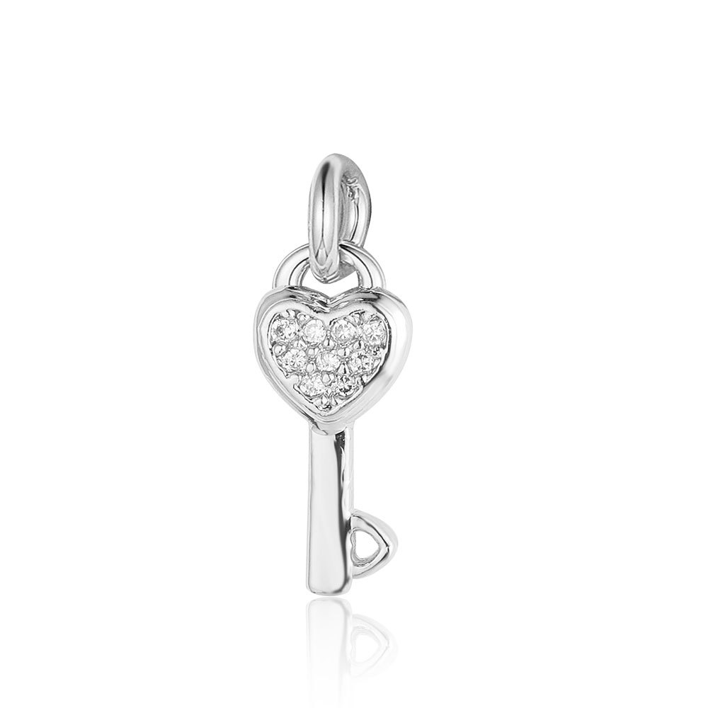6pcs/pack Copper Zircon Airplane DIY Bracelet Charms Women Hollow Heart Sitting Cat Swallow Star Pendants Necklace Making Jewelry