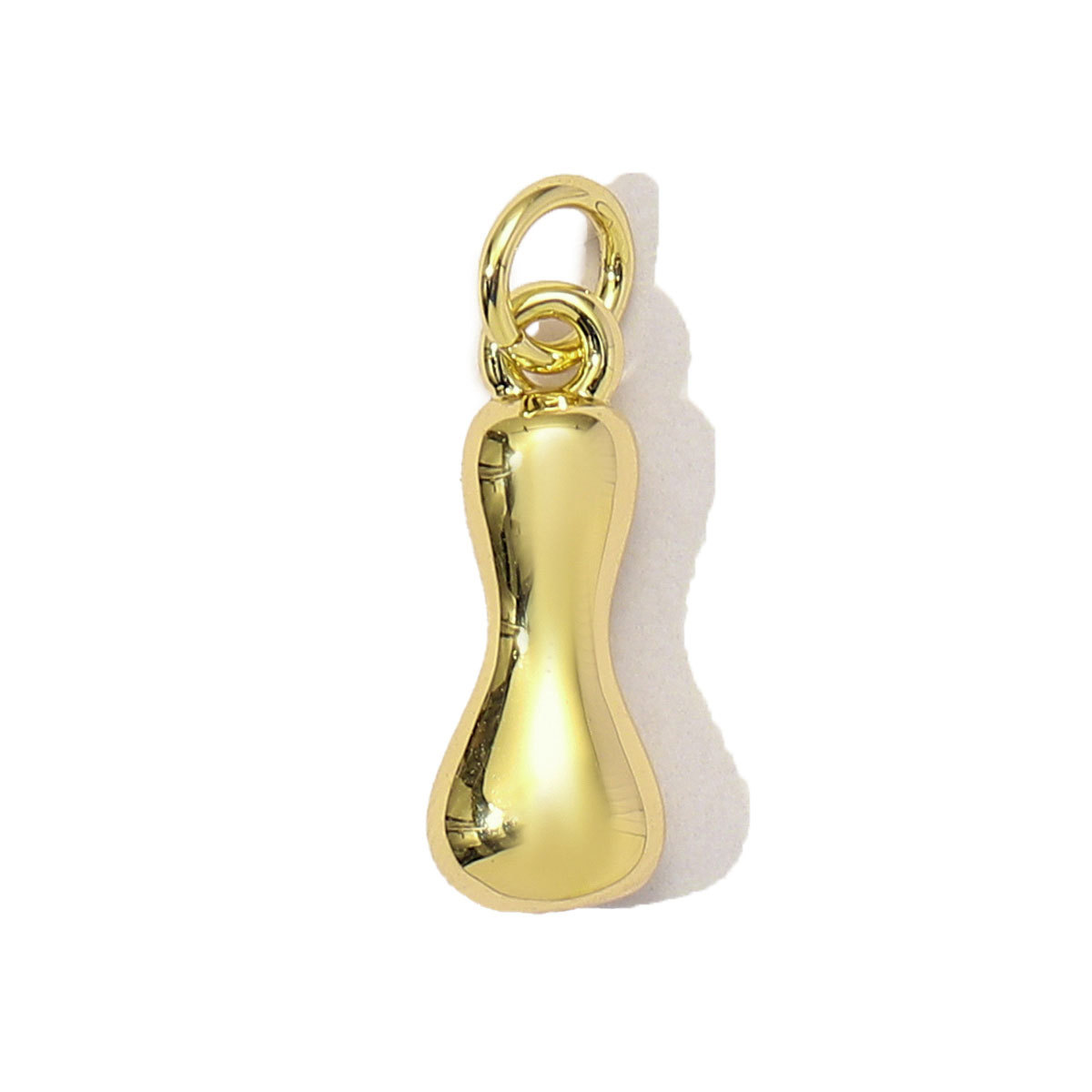 3pcs/Lot 18K Real Gold 26 A-Z Letter DIY Charms Copper Bubble Alphabet Name Necklace Pendants Women's Jewelry Wholesale