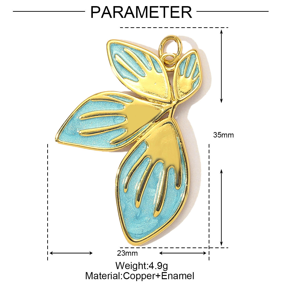 6pcs/Lot French Colorful Enamel Cherry Blossom DIY Necklace Pendants Women Copper CZ Sakura Maple Leaf Charms Flower Jewelry