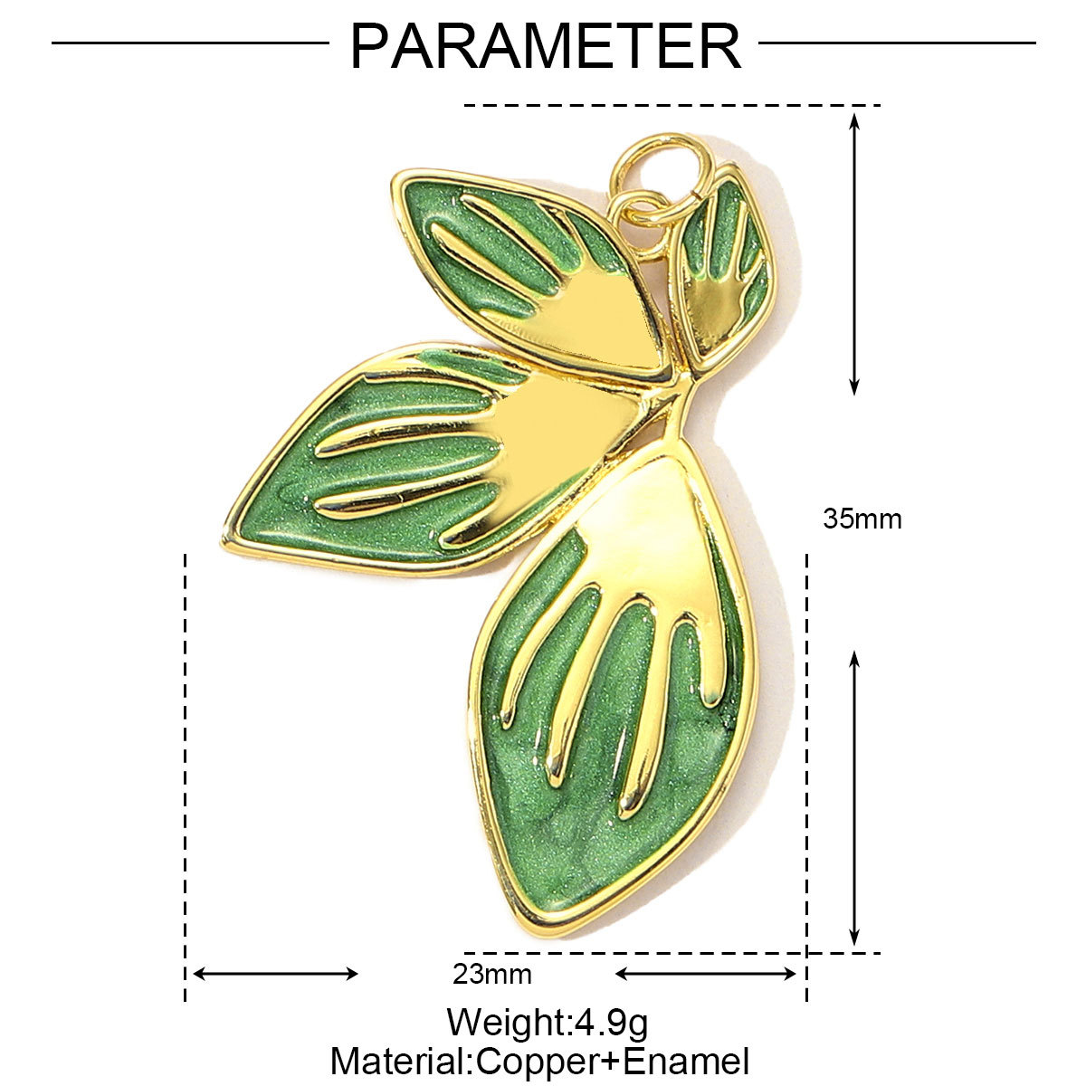 6pcs/Lot French Colorful Enamel Cherry Blossom DIY Necklace Pendants Women Copper CZ Sakura Maple Leaf Charms Flower Jewelry
