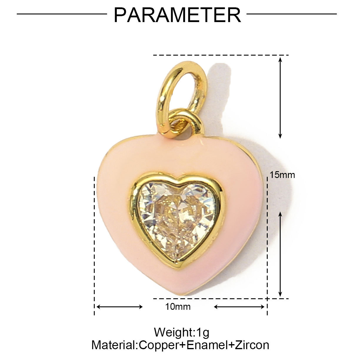 6pcs/Lot Fashion Pink Painted Hope Ribbon DIY Necklace Pendants Women Enamel Heart Butterfly Charms Love Jewelry Wholesale