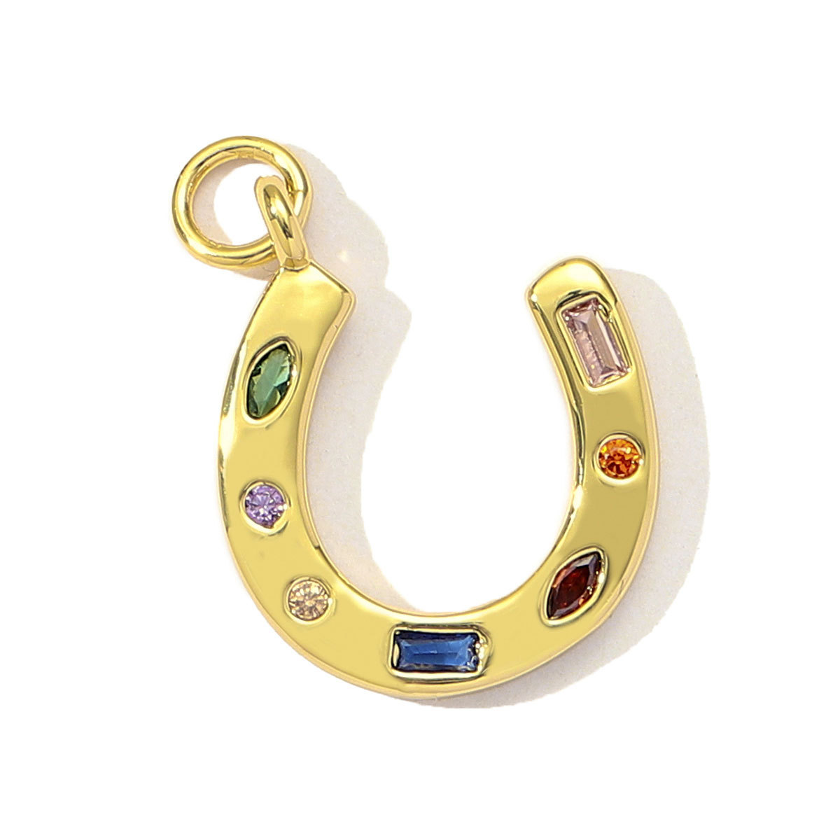 3pcs/Lot Fashion Copper Cubic Zircon Wine Glasses High Boots Horseshoe DIY Charms Women Enamel Hat Fist Pendants Lucky Jewelry