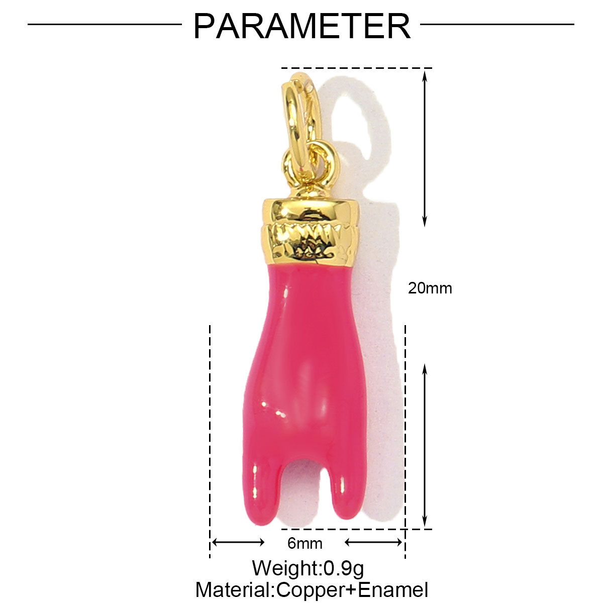 6pcs/Lot Fashion Copper Cubic Zircon Wine Glasses High Boots Horseshoe DIY Charms Women Enamel Hat Fist Pendants Lucky Jewelry