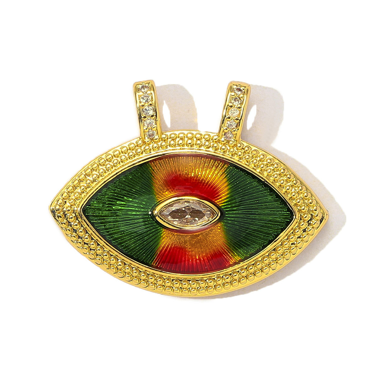 6pcs/Lot Fashion Copper Cubic Zircon Planet Sun Star DIY Charms Women Enamel Evil Eye Unicorn Pendants Cross Heart Jewelry