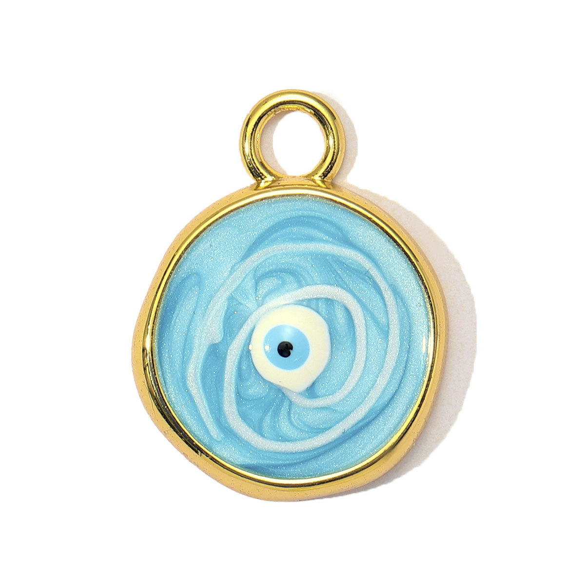 6pcs/Lot Fashion Copper Cubic Zircon Planet Sun Star DIY Charms Women Enamel Evil Eye Unicorn Pendants Cross Heart Jewelry