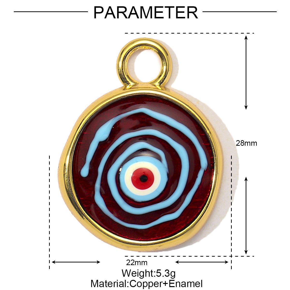 6pcs/Lot Fashion Copper Cubic Zircon Planet Sun Star DIY Charms Women Enamel Evil Eye Unicorn Pendants Cross Heart Jewelry