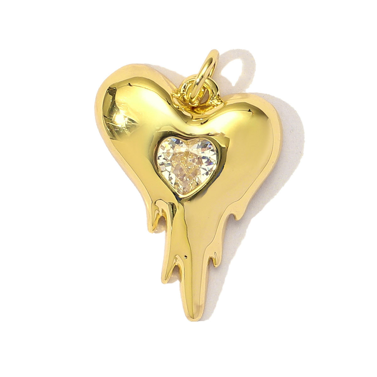 6pcs/Lot Copper Cubic Zircon Love Heart Flower Crown DIY Charms Women Enamel Envelope Mushroom Pendants Butterfly Jewelry