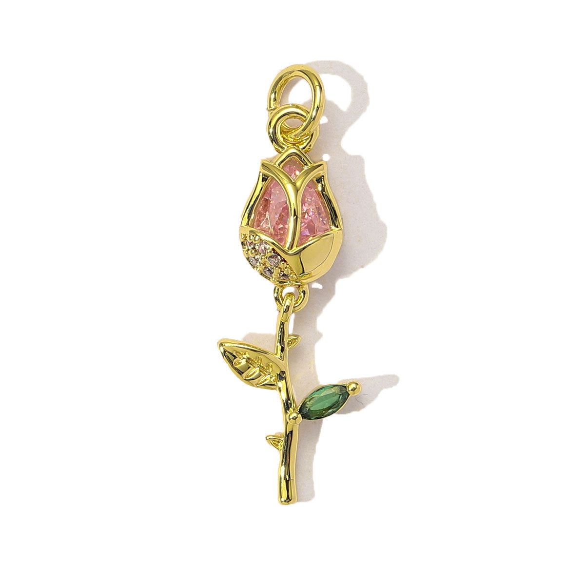 6pcs/Lot Copper Cubic Zircon Love Heart Flower Crown DIY Charms Women Enamel Envelope Mushroom Pendants Butterfly Jewelry