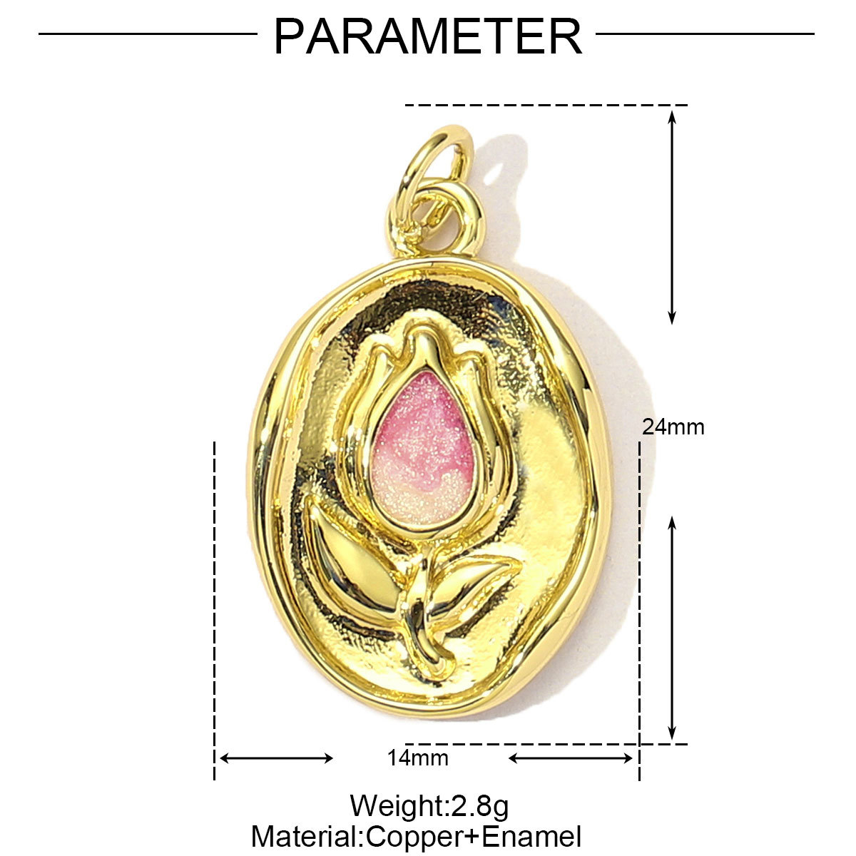 6pcs/Lot Copper Cubic Zircon Love Heart Flower Crown DIY Charms Women Enamel Envelope Mushroom Pendants Butterfly Jewelry