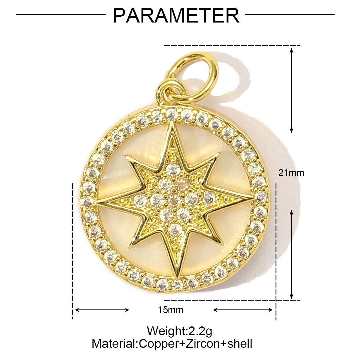 6pcs/Lot Copper Cubic Zircon Love Heart Flower Crown DIY Charms Women Enamel Envelope Mushroom Pendants Butterfly Jewelry