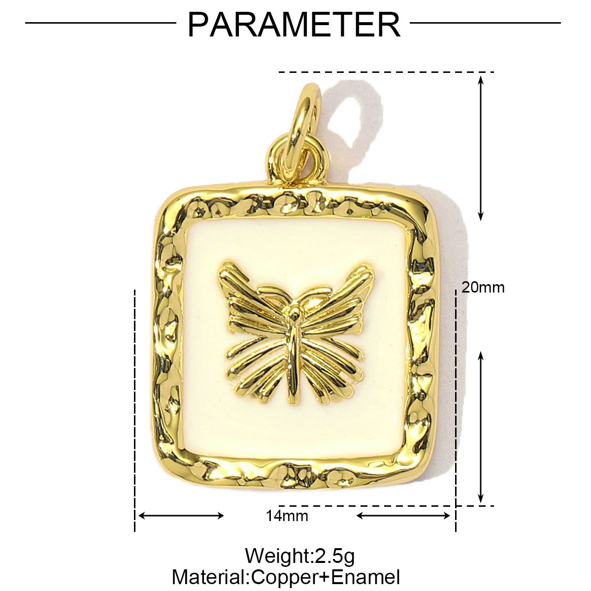 6pcs/Lot Copper Cubic Zircon Love Heart Flower Crown DIY Charms Women Enamel Envelope Mushroom Pendants Butterfly Jewelry