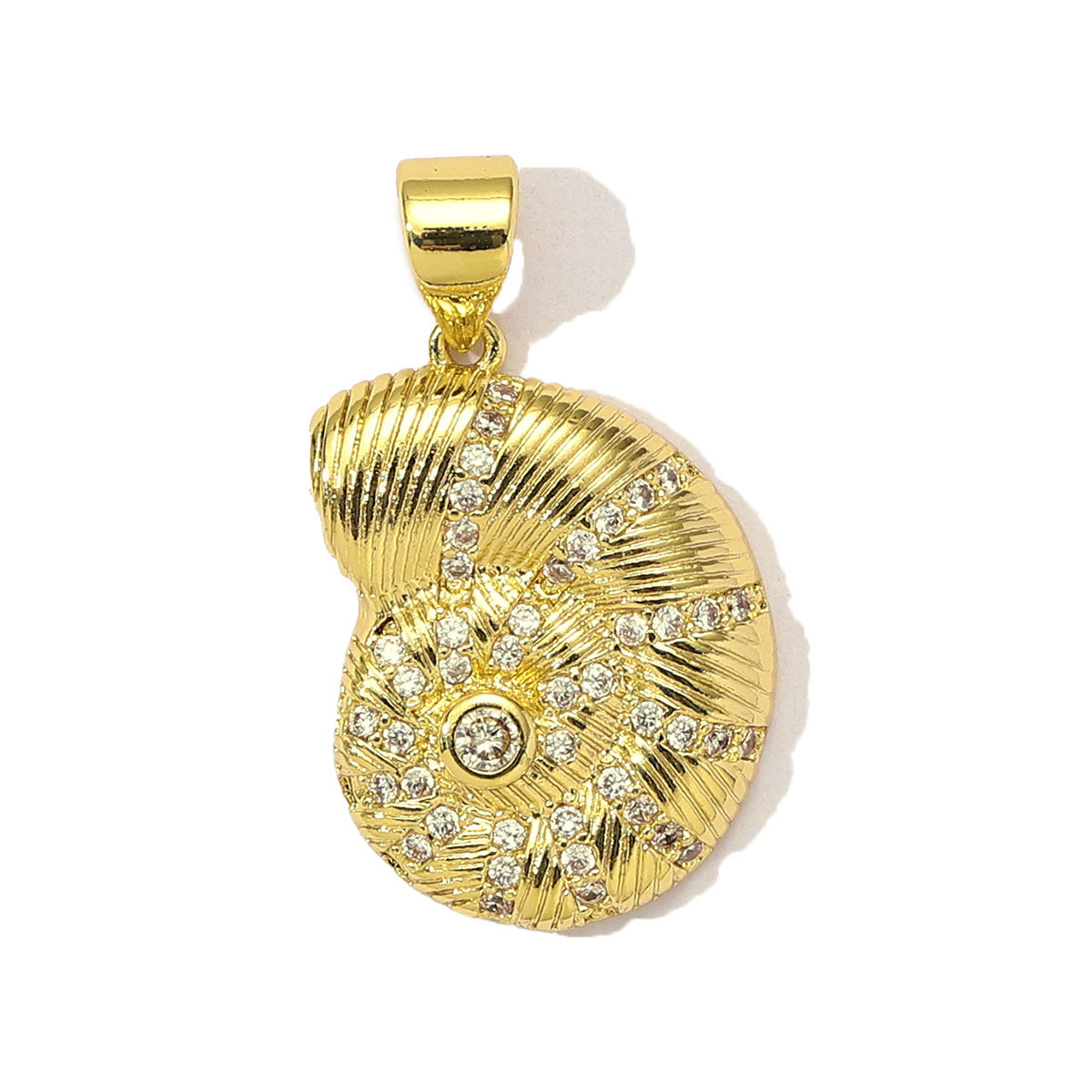 6pcs/Lot Cubic Zircon Lucky Carp Sea Turtle DIY Bracelet Charms Women Copper Enamel Shell Conch Fish Necklace Pendants Jewelry