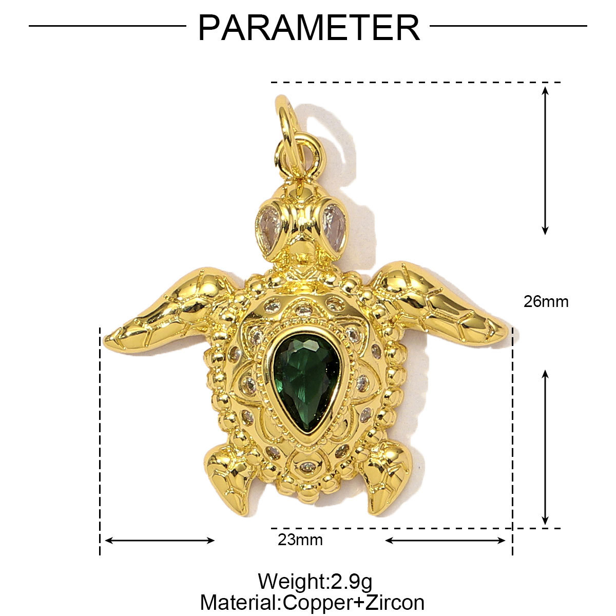 6pcs/Lot Cubic Zircon Lucky Carp Sea Turtle DIY Bracelet Charms Women Copper Enamel Shell Conch Fish Necklace Pendants Jewelry
