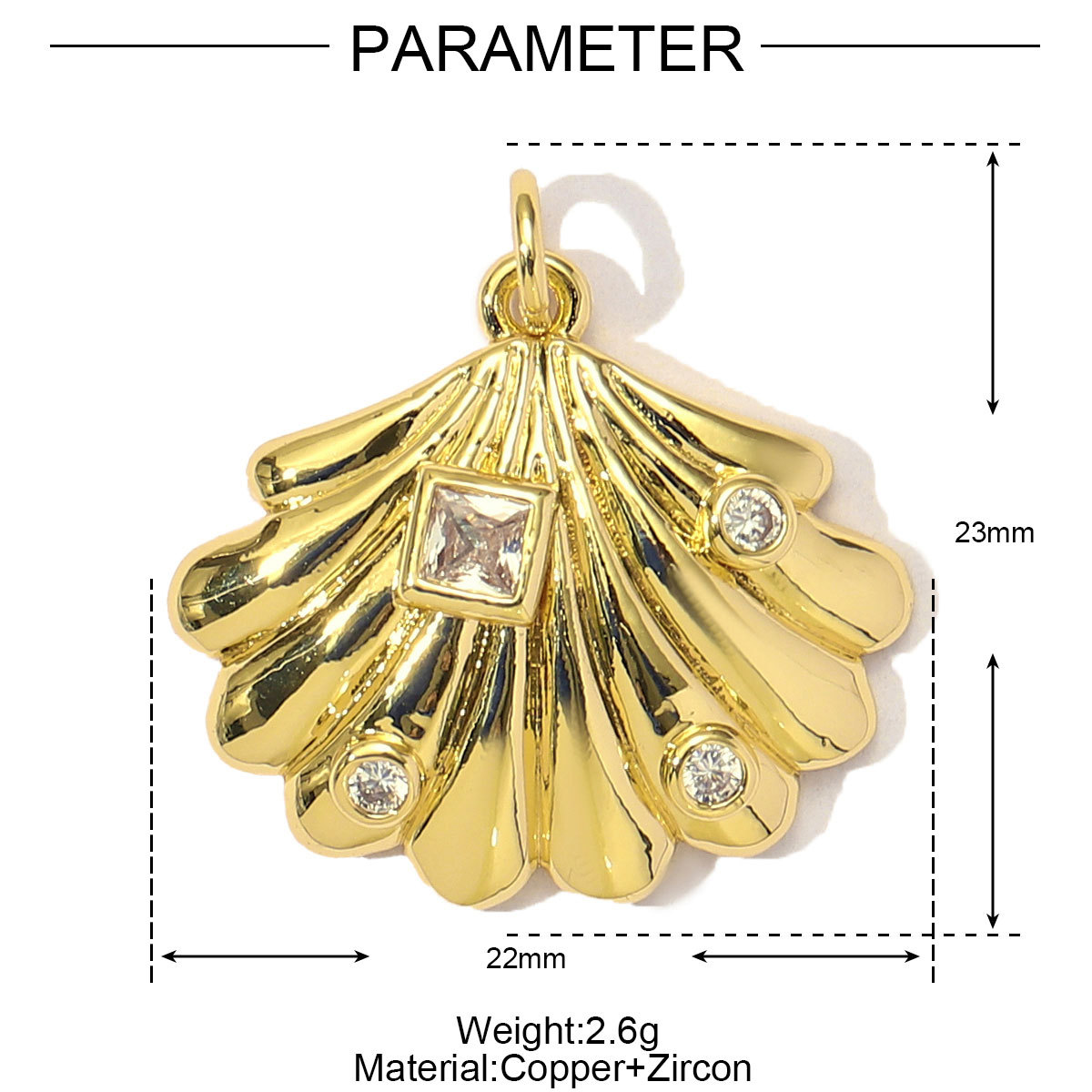 6pcs/Lot Cubic Zircon Lucky Carp Sea Turtle DIY Bracelet Charms Women Copper Enamel Shell Conch Fish Necklace Pendants Jewelry