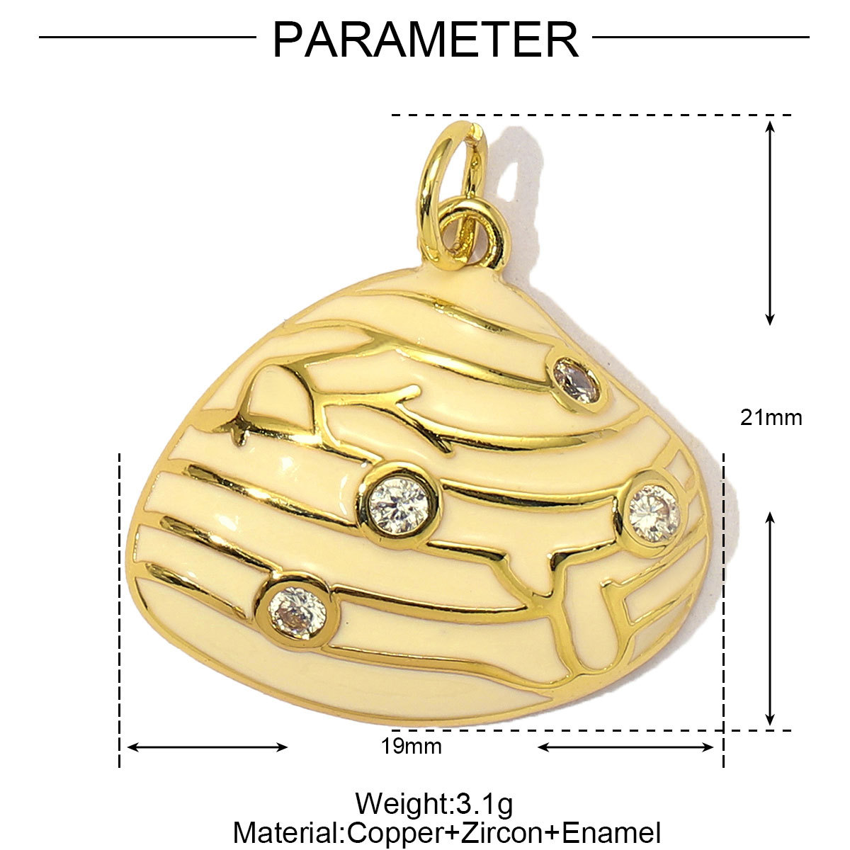 6pcs/Lot Cubic Zircon Lucky Carp Sea Turtle DIY Bracelet Charms Women Copper Enamel Shell Conch Fish Necklace Pendants Jewelry