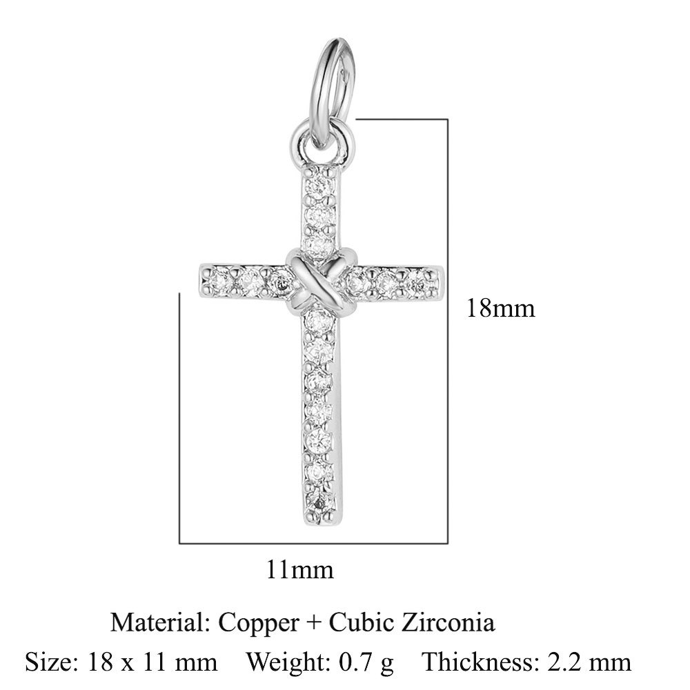 6pcs/pack Copper Zircon Clover Infinity DIY Connector Charm Women Star Moon Sun Snowflake Necklace Pendant Girl Boy Jewelry
