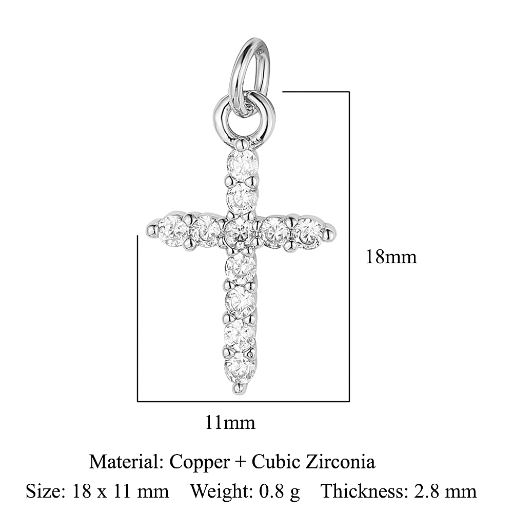 6pcs/pack Copper Zircon Clover Infinity DIY Connector Charm Women Star Moon Sun Snowflake Necklace Pendant Girl Boy Jewelry