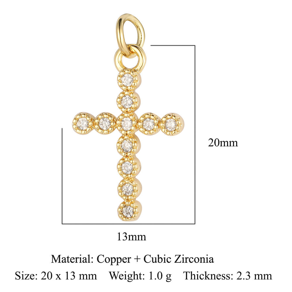 6pcs/pack Copper Zircon Clover Infinity DIY Connector Charm Women Star Moon Sun Snowflake Necklace Pendant Girl Boy Jewelry