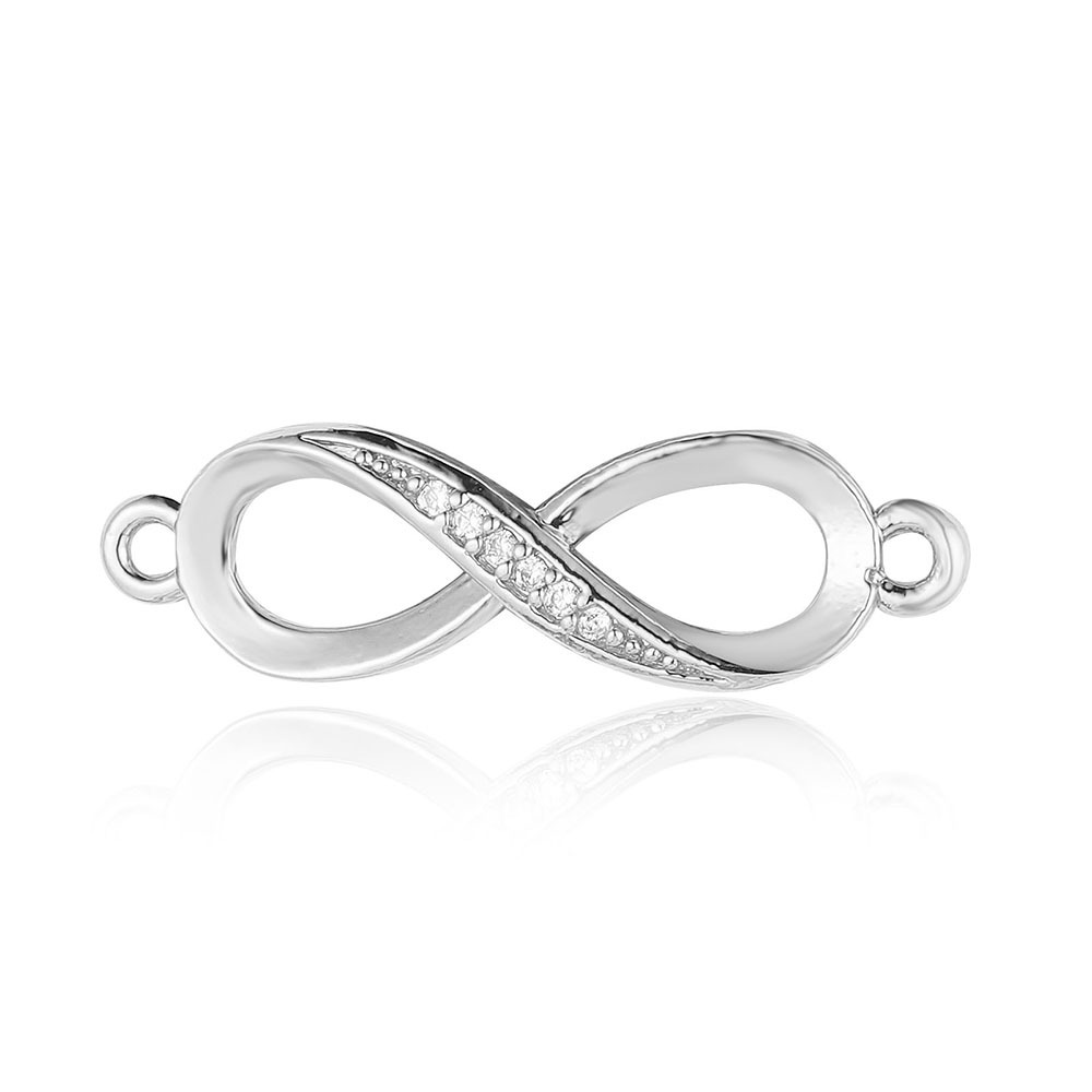 6pcs/pack Copper Zircon Clover Infinity DIY Connector Charm Women Star Moon Sun Snowflake Necklace Pendant Girl Boy Jewelry