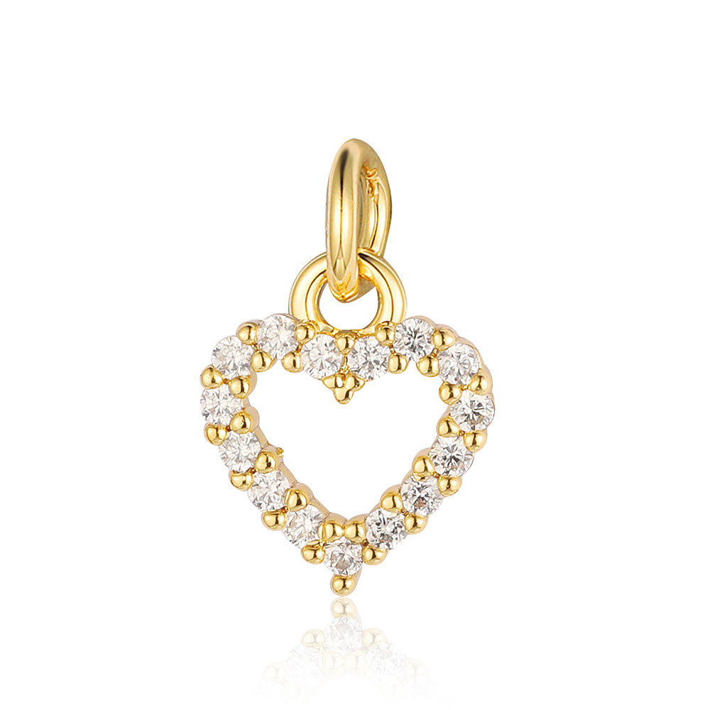 6pcs/pack Copper Zircon Clover Infinity DIY Connector Charm Women Star Moon Sun Snowflake Necklace Pendant Girl Boy Jewelry