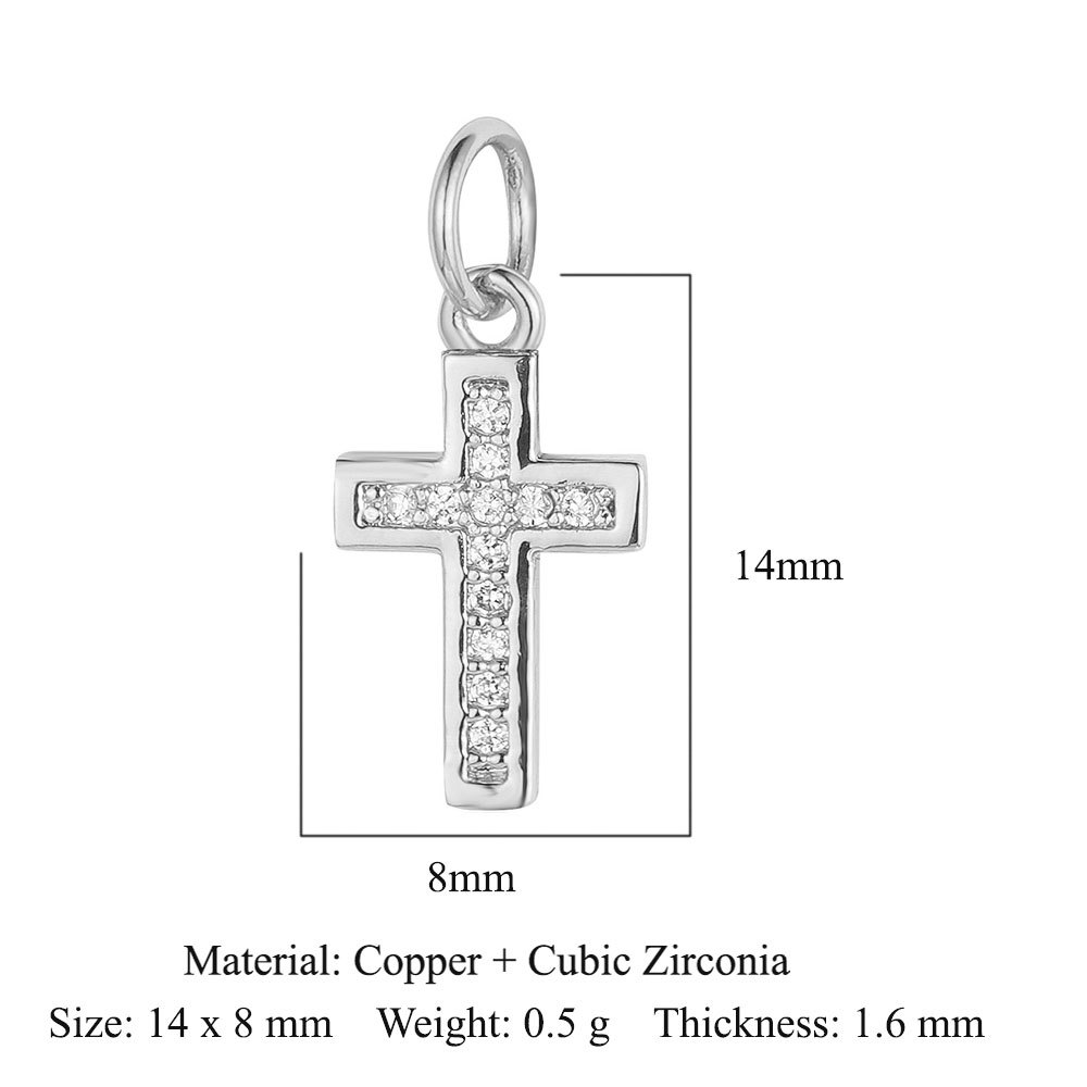 6pcs/pack Copper Zircon Clover Infinity DIY Connector Charm Women Star Moon Sun Snowflake Necklace Pendant Girl Boy Jewelry