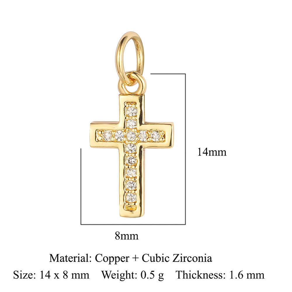 6pcs/pack Copper Zircon Clover Infinity DIY Connector Charm Women Star Moon Sun Snowflake Necklace Pendant Girl Boy Jewelry