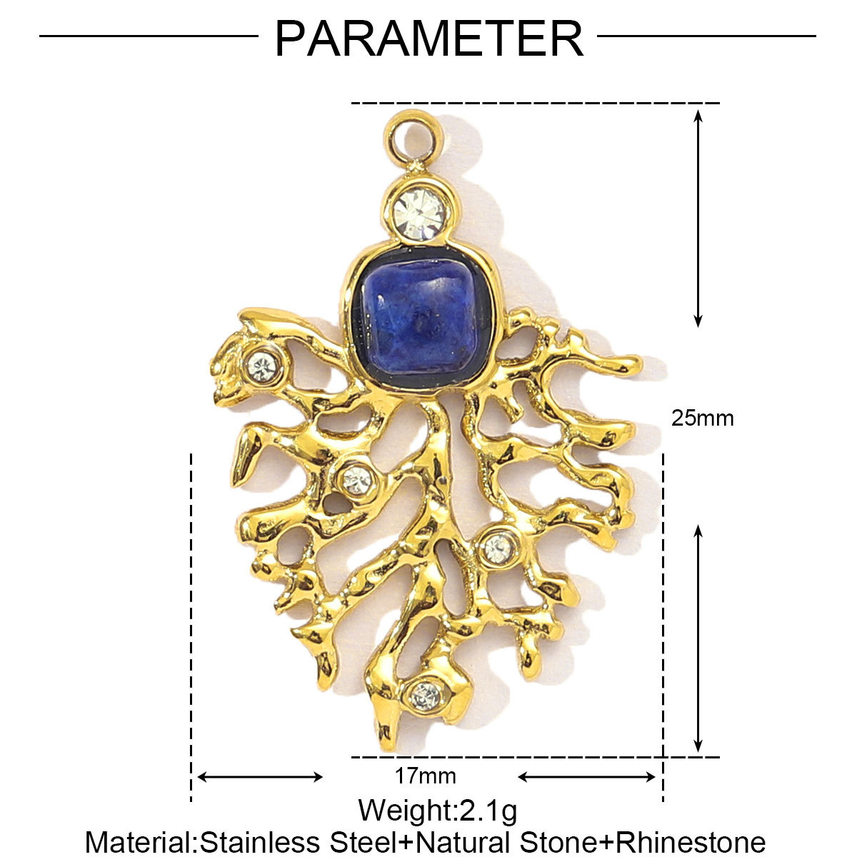 6pcs/pack French African Jade Stainless Steel Star Sun Evil Eye Necklace Pendant Women Coral Diy Charm Natural Stone Jewelry