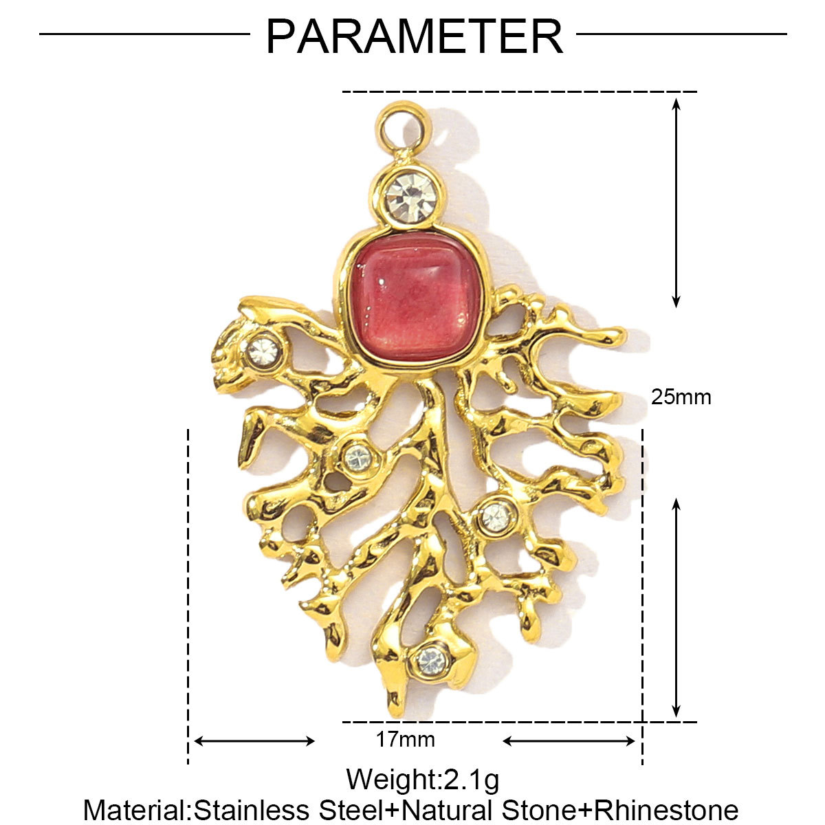 6pcs/pack French African Jade Stainless Steel Star Sun Evil Eye Necklace Pendant Women Coral Diy Charm Natural Stone Jewelry