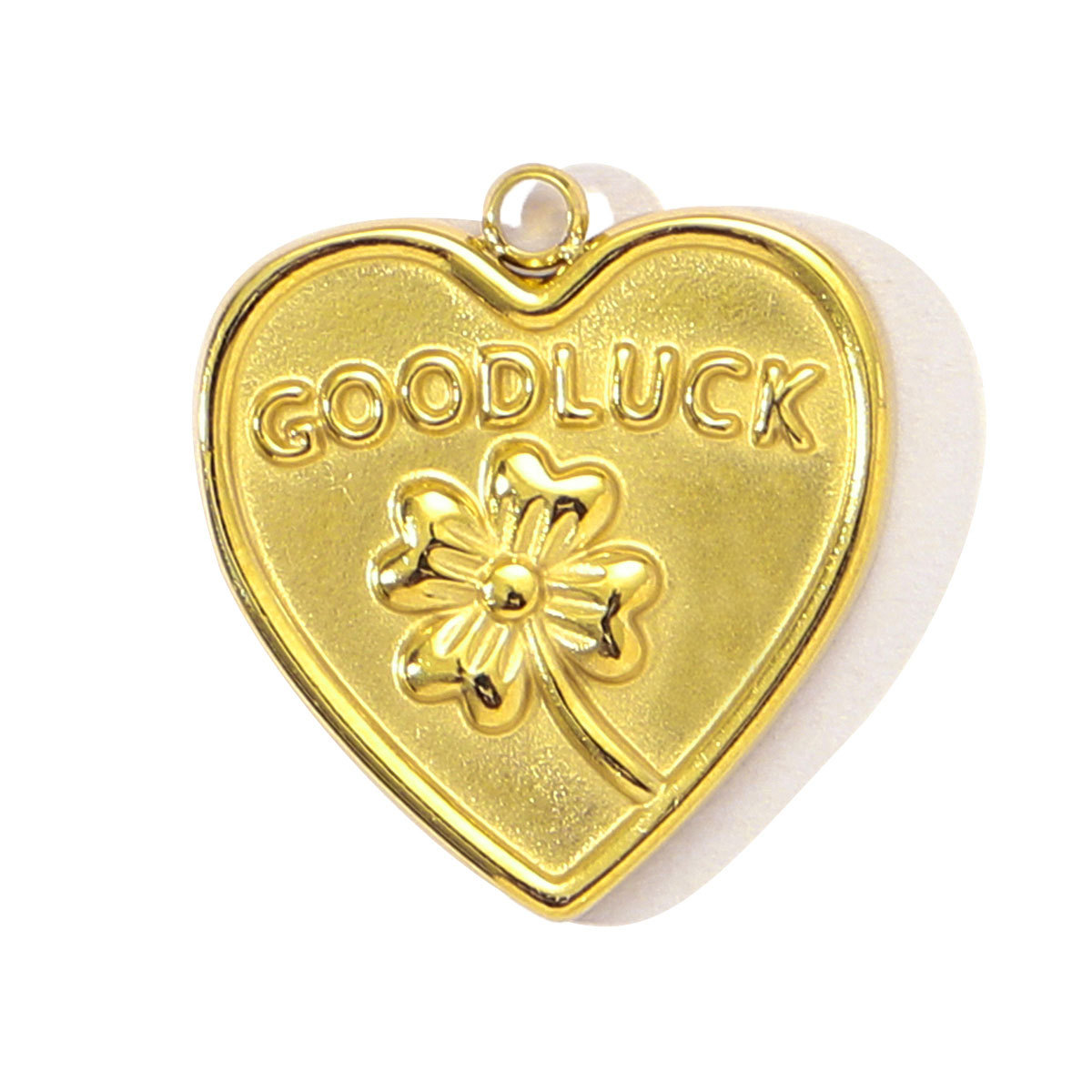 6pcs/pack French Retro Stainless Steel Heart Flower Clover Necklace Pendant Women Cherry Foot Diy Bracelet Charms Love Jewelry