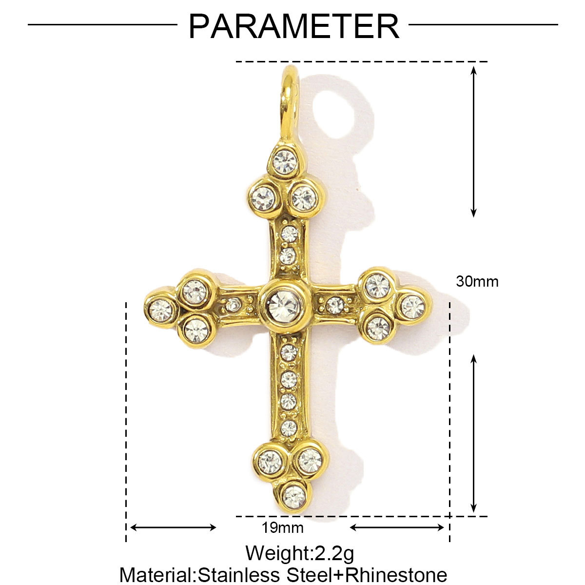 6pcs/pack French Retro Cross Angel Stainless Steel Necklace Pendant Women Stone Sun flower Snake Diy Bracelet Charms Gift Jewelry