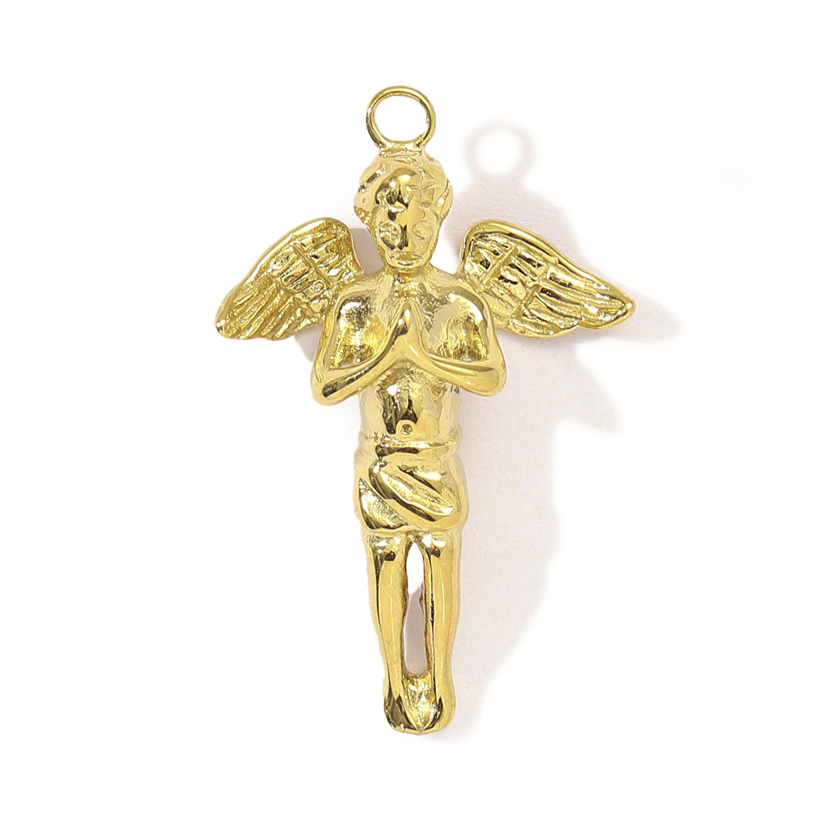 6pcs/pack French Retro Cross Angel Stainless Steel Necklace Pendant Women Stone Sun flower Snake Diy Bracelet Charms Gift Jewelry