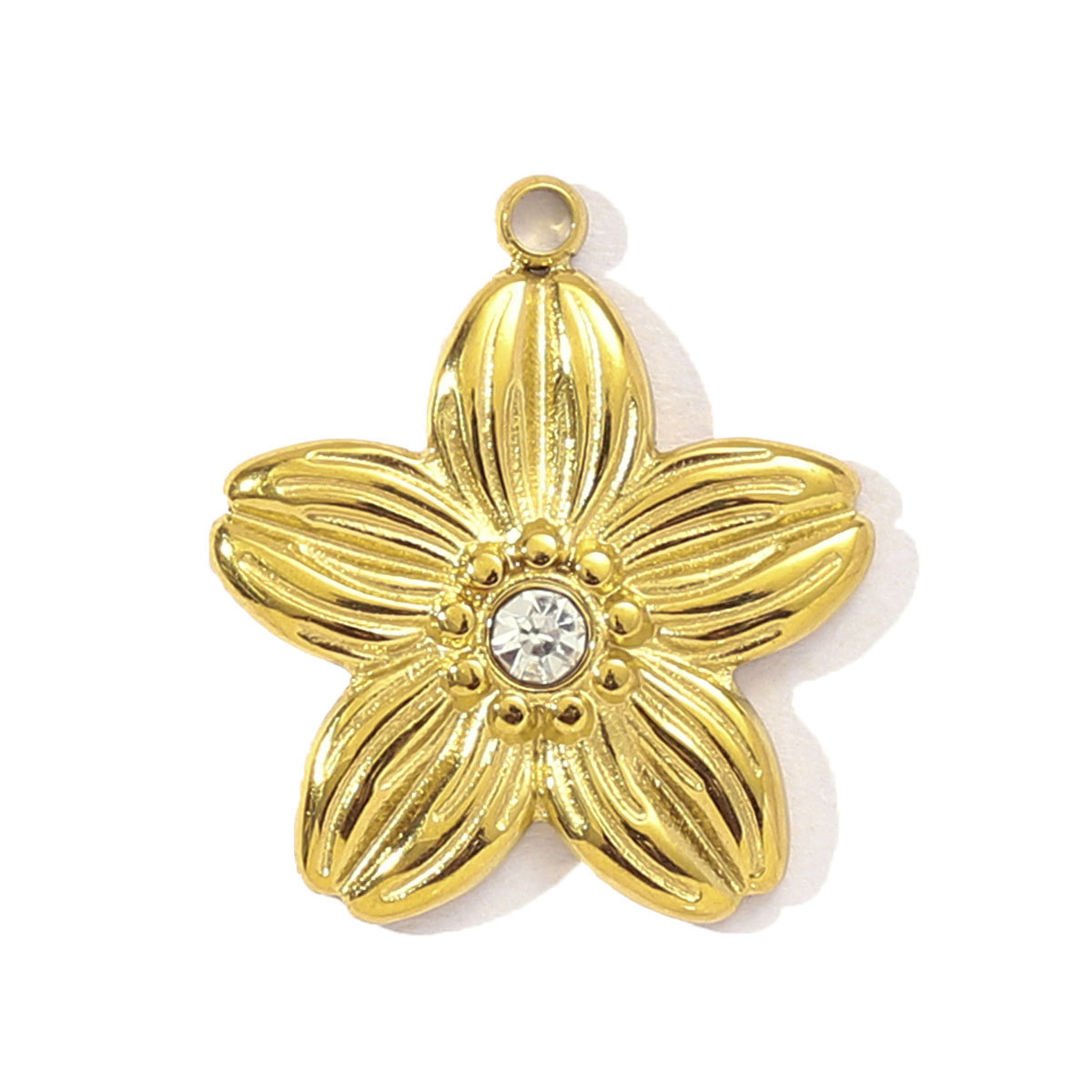 6pcs/pack French Retro Tarot Card Stainless Steel Diy Bracelet Charms Women Stone Angel Flower Necklace Pendants Crescent Jewelry