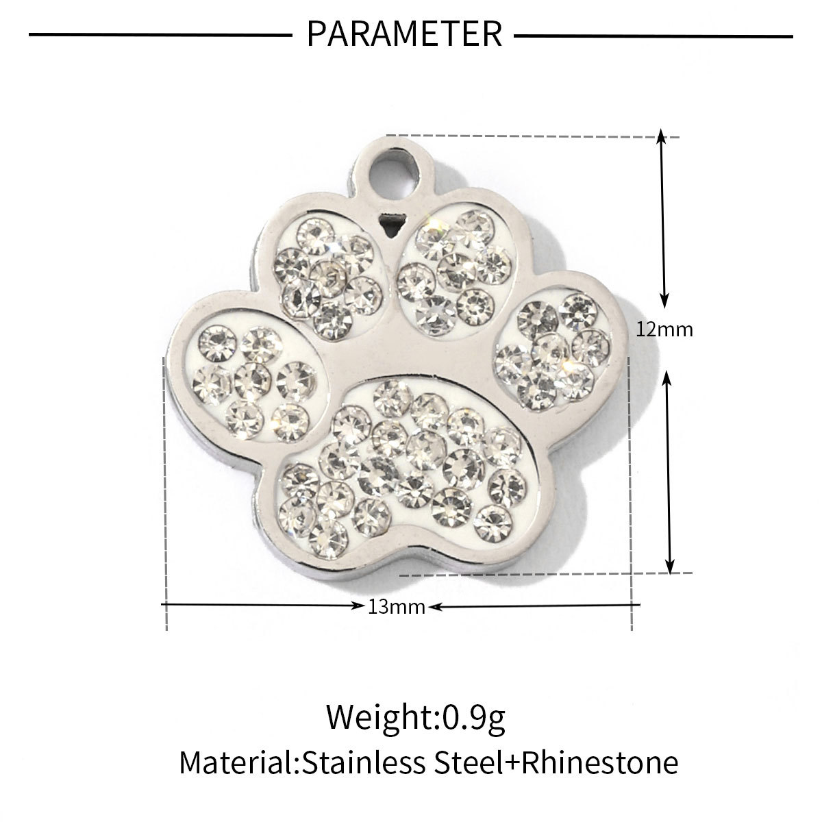 6pcs/pack Animal 316 Stainless Steel Natural Semi precious Stone Charms Dog Paw Smile Face Snake Tail Bear Necklace Small Pendant
