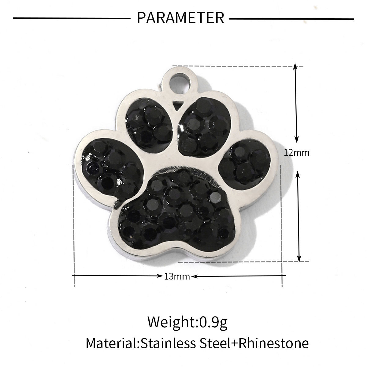 6pcs/pack Animal 316 Stainless Steel Natural Semi precious Stone Charms Dog Paw Smile Face Snake Tail Bear Necklace Small Pendant
