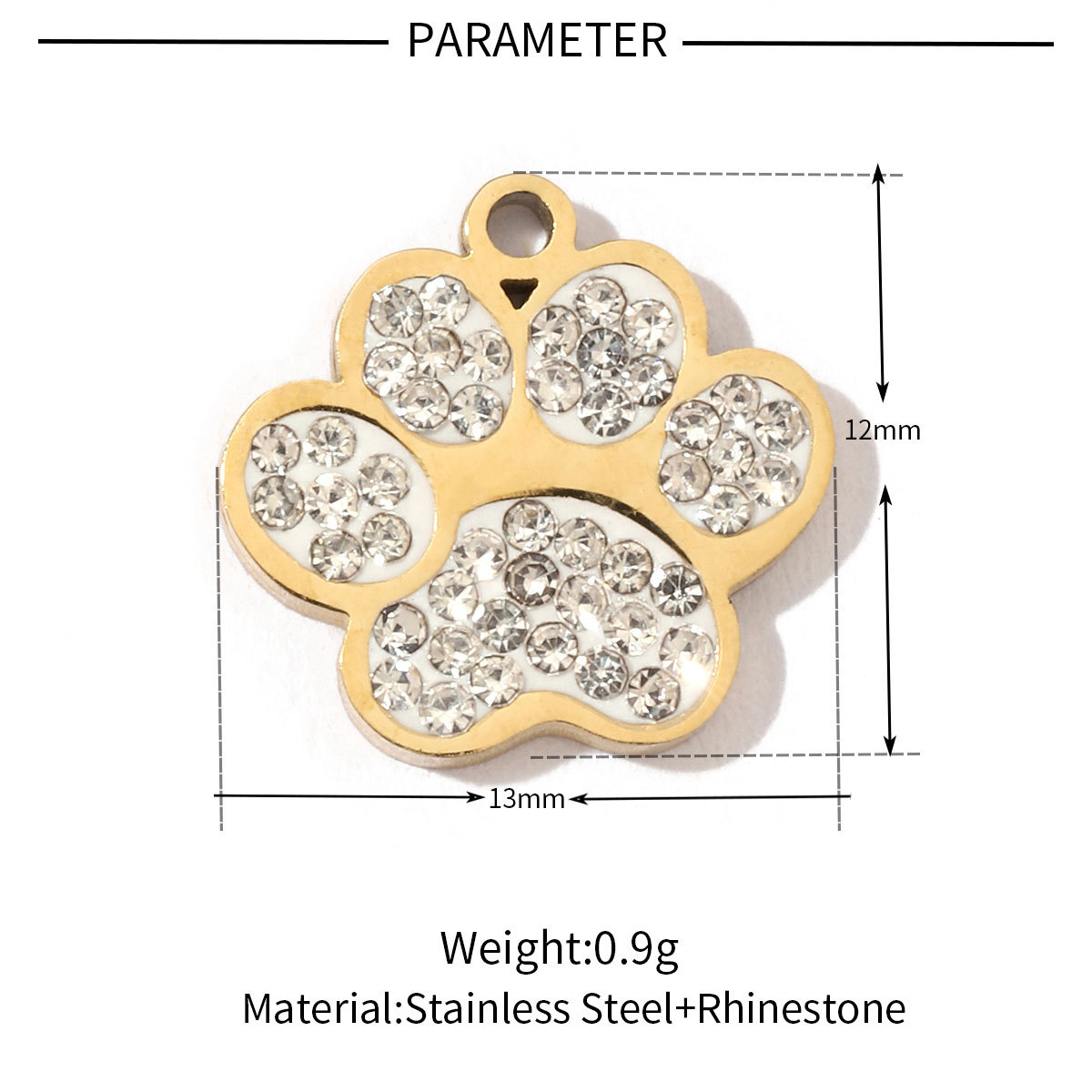 6pcs/pack Animal 316 Stainless Steel Natural Semi precious Stone Charms Dog Paw Smile Face Snake Tail Bear Necklace Small Pendant