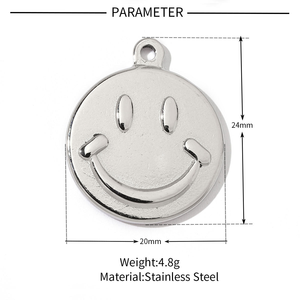 6pcs/pack Animal 316 Stainless Steel Natural Semi precious Stone Charms Dog Paw Smile Face Snake Tail Bear Necklace Small Pendant