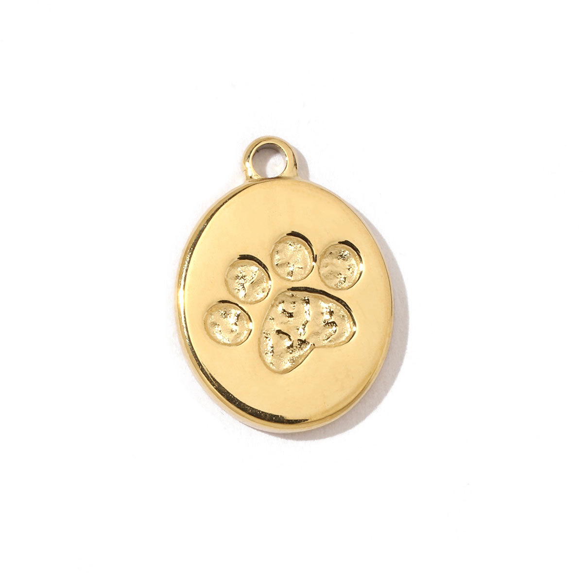 6pcs/pack Animal 316 Stainless Steel Natural Semi precious Stone Charms Dog Paw Smile Face Snake Tail Bear Necklace Small Pendant