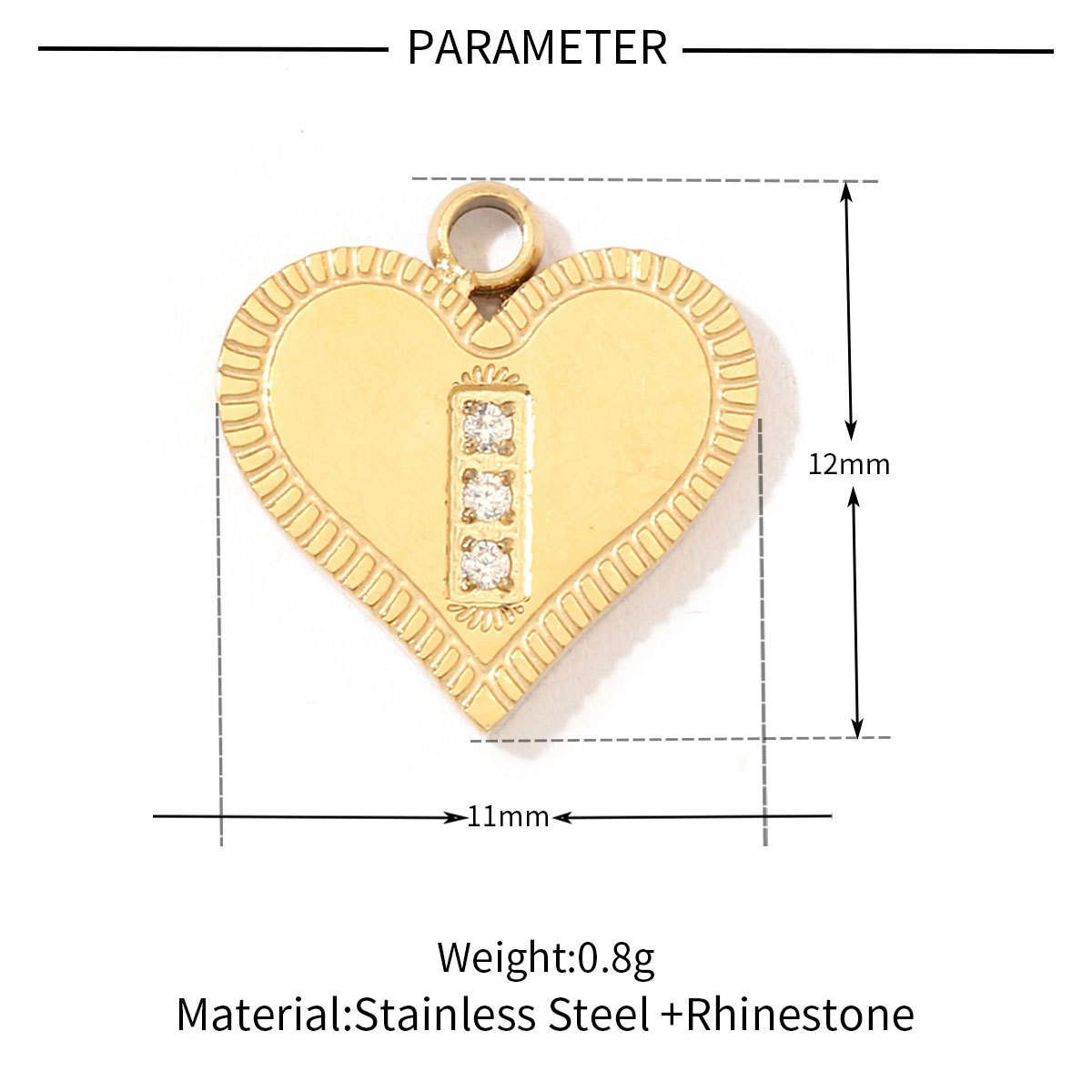 6pcs/pack Fashion 316 Stainless Steel Onyx Shell Charms Heart Flower Sun Sea Square Necklace DIY Small Pendant