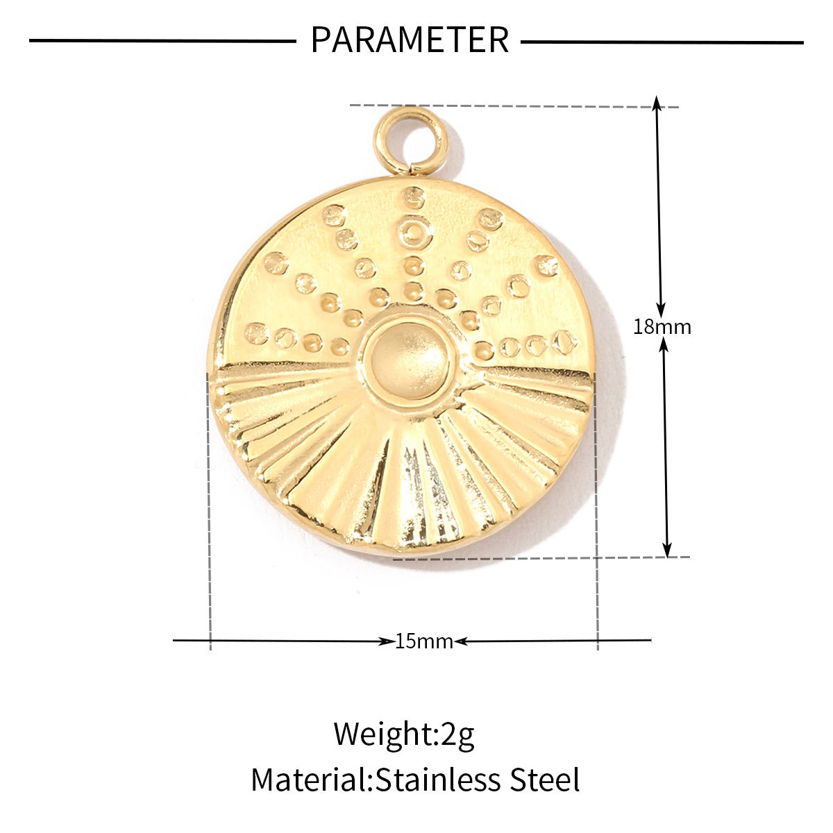 6pcs/pack Trendy Stainless Steel Crystal Clover Four-leaf Lucky Charms Compass Ancient Coins Necklace DIY Small Pendant