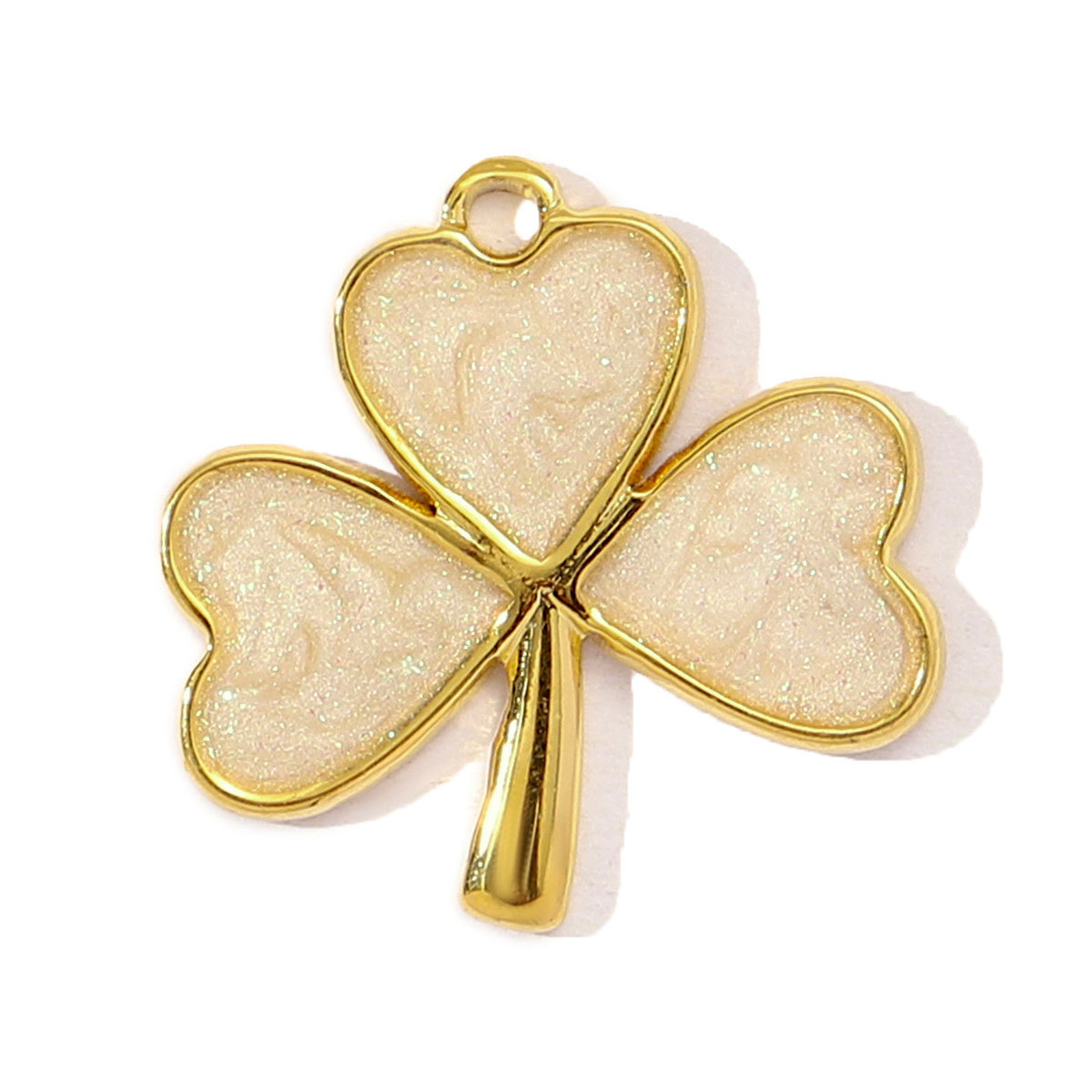6pcs/pack French Enamel Stainless Steel Raindrop Cloud Diy Charm Women Clover Butterfly Sun Necklace Pendant Star Crescent Jewelry